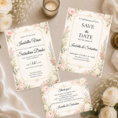 Invitation Mariage Floral Élégant