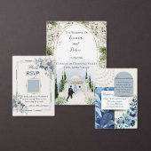 Carte D'accompagnement Code de robe de mariage Hydrangea Bleu Poussiéreux (Personnalisez la collection de ce créateur indépendant.)