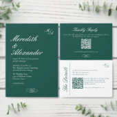 Faire-part de mariage vert émeraude (Personnalisez la collection de ce créateur indépendant.)