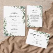 Eucalyptus Bladeren Elegante Tafelkaart Kaart (Personaliseer de collectie van deze zelfstandige maker.)