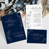 Minimalist Eucalyptus Spring  Wedding RSVP Cards