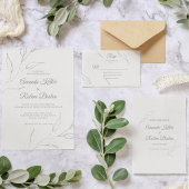 Save The Date Élégant Floral Enregistrer La Date