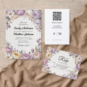 Elégant Faire-part de mariage Floral Designer (Personnalisez la collection de ce créateur indépendant. )