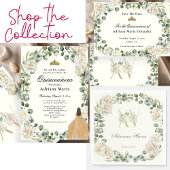 Étiquette Elegant Floral Quinceanera Return Address