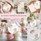 Invitation Mother's Day Brunch Tea Party Floral