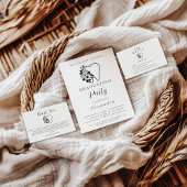 Invitation Elegant Floral Tooth Dental Graduation