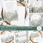 Poster Forest Mountain Adventure Bridal Shower