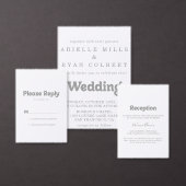 Programme Élégant Formel Minimal Plié Mariage (Personnalisez la collection de ce créateur indépendant.)