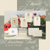 Invitations En Acrylique Elegant French Horn Christmas Irish Cream