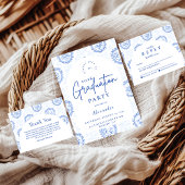 Invitation Elegant French Toile Graduation Party