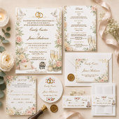Faire-part de mariage mignons avec bandeau ventral