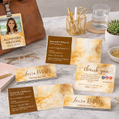 Carte De Visite Minimal Gold Branding