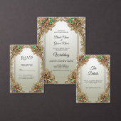 Gobelets En Papier Elegant Gold Ornate Paper cup (Personnalisez la collection de ce créateur indépendant.)