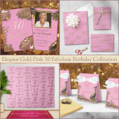 Ballotins Elégant Or rose 50 Fabuleux Anniversaire Grand Cad