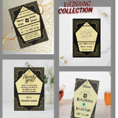 Élégant Carte de remerciements Mariage gothique no