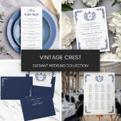 Réponse Blue Vintage Crest Monogram