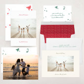 Papier Cadeau encre manuscrite rouge baie en crème sur mesure