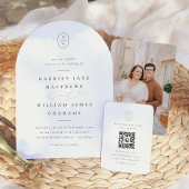Monogramme Formel Invitation de Mariage Élégant