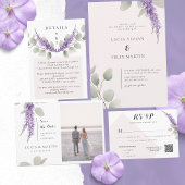 Carte Postale Lavender Eucalyptus Feuilles Photo Enregistrer La 