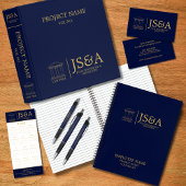 Carnet Dark Blue Gold Justice Columns Law Firm
