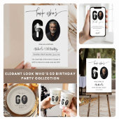 Custom Photo Sixty Birthday Invitation For Adults