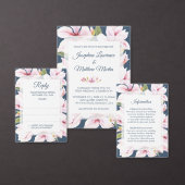 Carte De Placement Élégant Mariage Magnolia (Personnalisez la collection de ce créateur indépendant.)