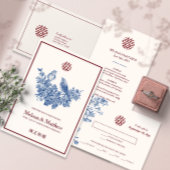 Affiche de mariage chinois Double Xi avec 16 table