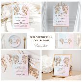 Invitation Lui ou elle Teddy Bear avec des ballons Révélation