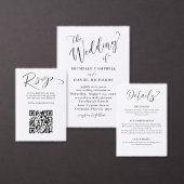 Numéro de table de mariage minimal noir et blanc (Personnalisez la collection de ce créateur indépendant.)
