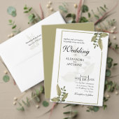 Elegant Minimalist Greenery Save The Date (Personnalisez la collection de ce créateur indépendant. Test)