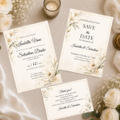 Invitation Mariage Minimaliste Élégant