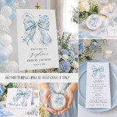 Serviette En Papier Something Blue Before I Do Bow Coquette