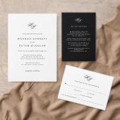 Invitation Élégant Monogramme Initiales Minimal Mariage photo (Personnalisez la collection de ce créateur indépendant. )