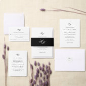 Save The Date Code QR de monogramme de photo de mariage à l'écri (Personnalisez la collection de ce créateur indépendant.)