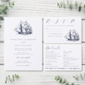 Faire-Part de Mariage Script Illustration de Navir (Personnalisez la collection de ce créateur indépendant.)