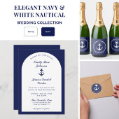 Elegante Anker Naamletters voor Trouwdag Programma