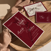 Black and White Photo Old Money Wedding Welcome Poster