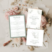 Invitation Elegant Pickleball Club Bachelorette Party