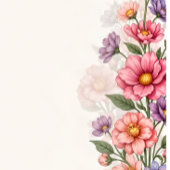 Elegante Roze Bloemige Trouwfeest Uitnodiging