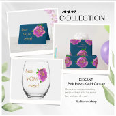 Elegant roze naam Script Desk Bumpersticker