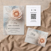 Élégant Rose Rose Dew Drops Retourner Étiquettes d (Personnalisez la collection de ce créateur indépendant. )