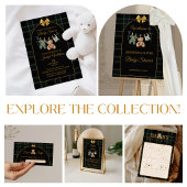 Carte D'accompagnement Teddy Bear Candy Guessing Game Ballot Card Green