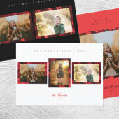 Bande Pour Adresse De Retour Poinsettia Petals Bar Script et Serif