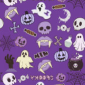 Invitation Halloween violet