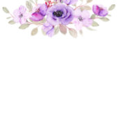 Invitation Aquarelle violette Fleurs de pivoine Brunch & Bubb