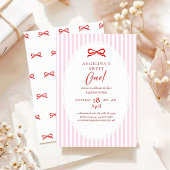 Invitation Elegant First Birthday Invitation.