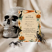 Invitation Fête d'Halloween Rétro Élégante