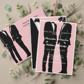 Elegante moderne gay Mannen bruiloft Briefkaart (Personaliseer deze collectie van deze onafhankelijke maker. Test)
