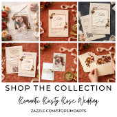 Invitations En Acrylique Elegant Romantic Rusty Rose Autumn Wedding