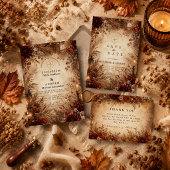 Save The Date Mariage rustique élégant d'automne